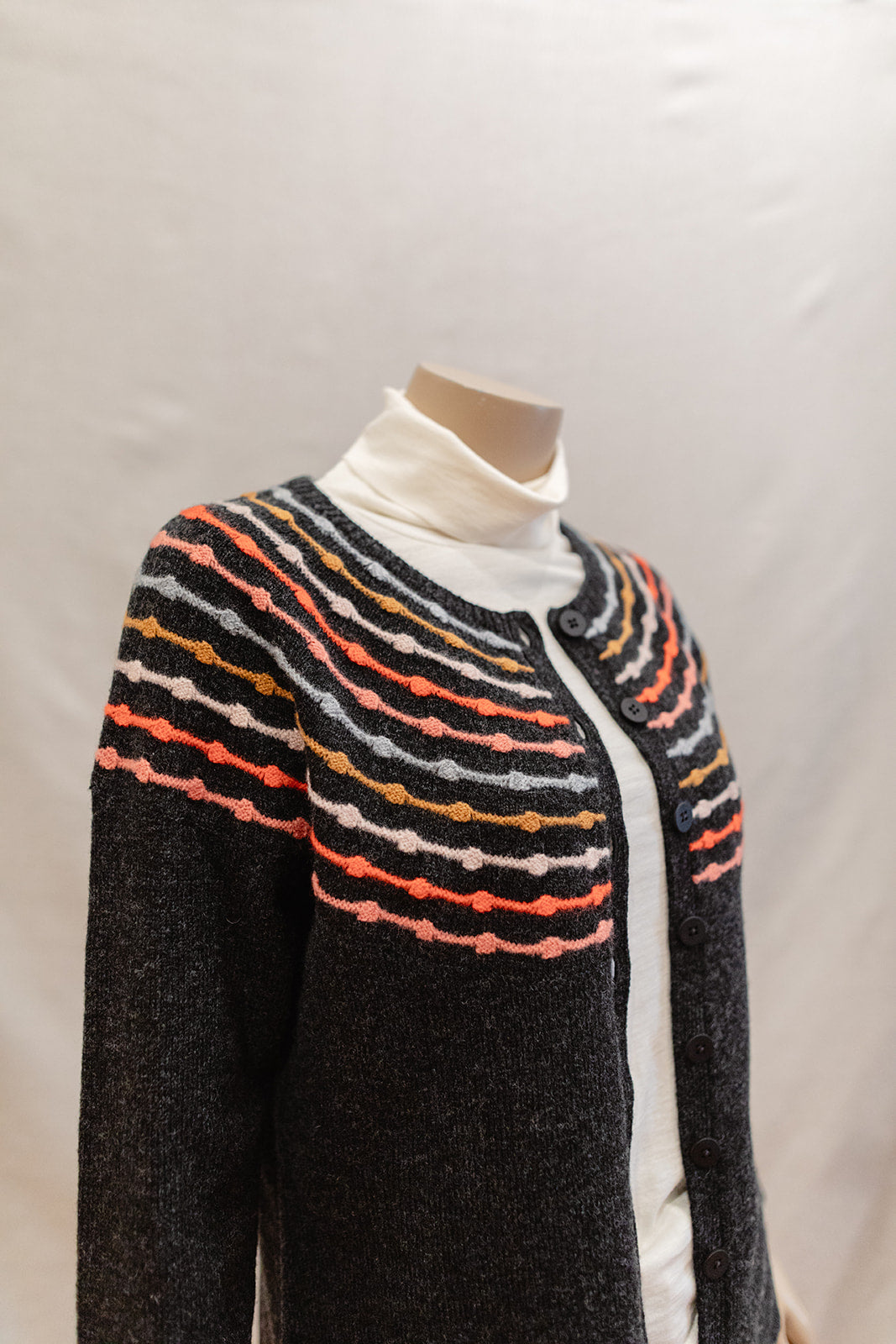 Mansted Cienna Abacus Yoke Lambswool Cardigan