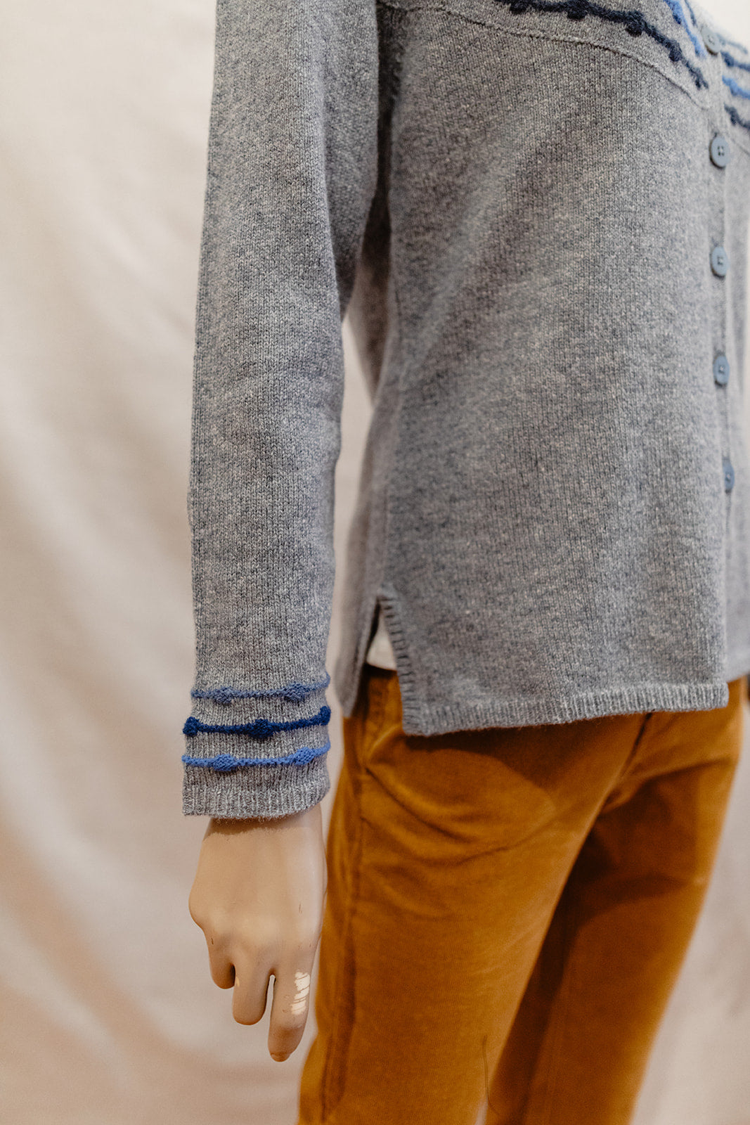Mansted Cienna Abacus Yoke Lambswool Cardigan