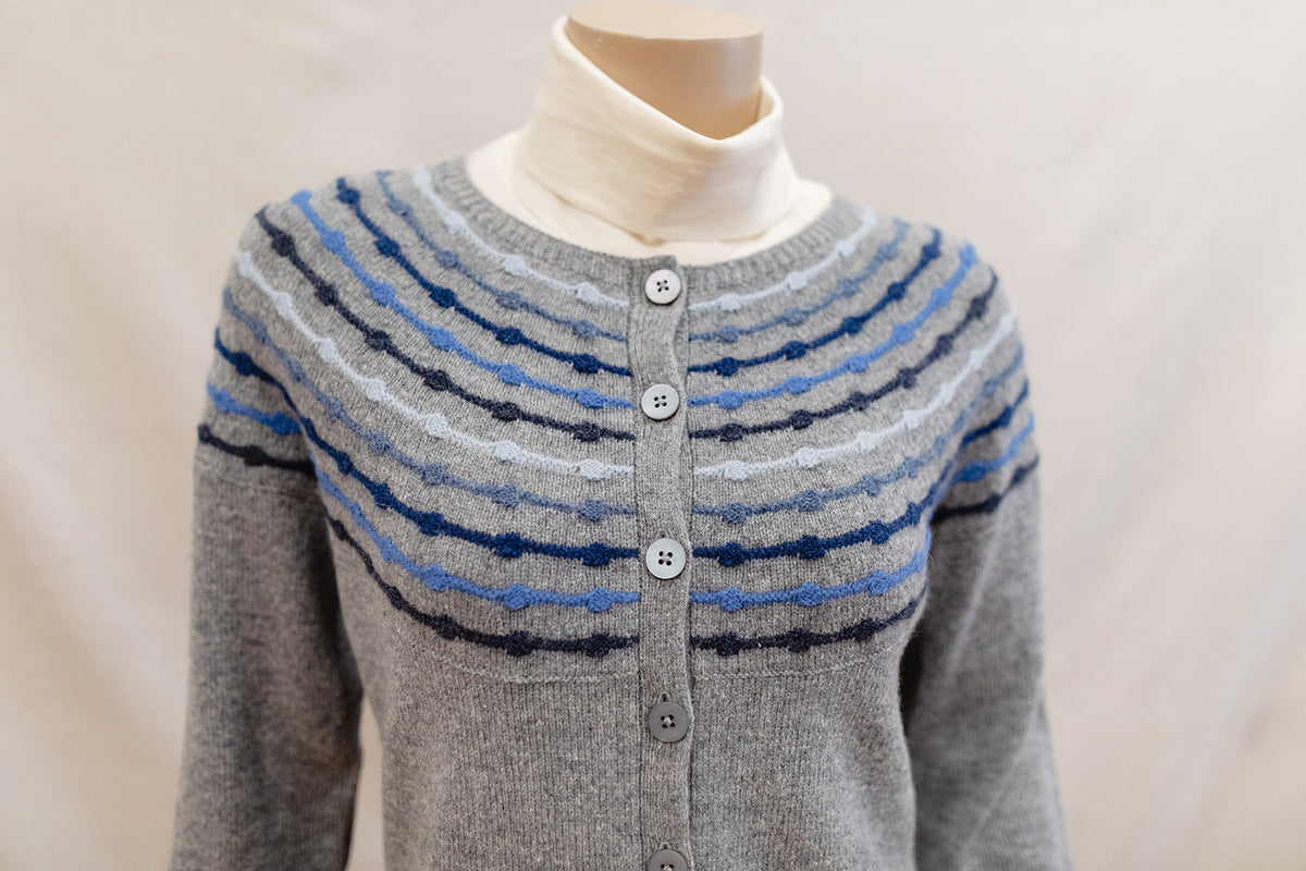 Mansted Cienna Abacus Yoke Lambswool Cardigan