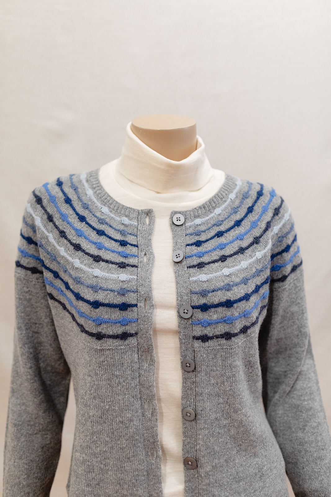 Mansted Cienna Abacus Yoke Lambswool Cardigan