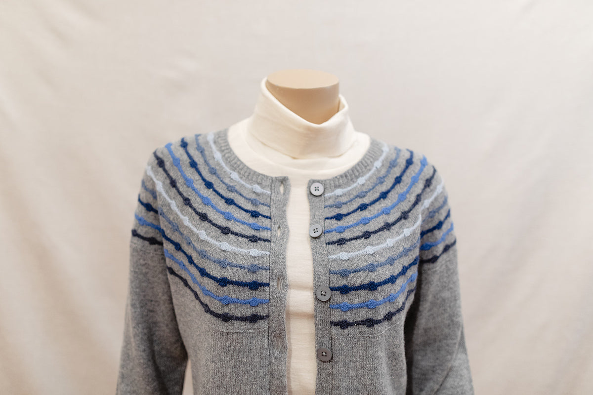 Mansted Cienna Abacus Yoke Lambswool Cardigan