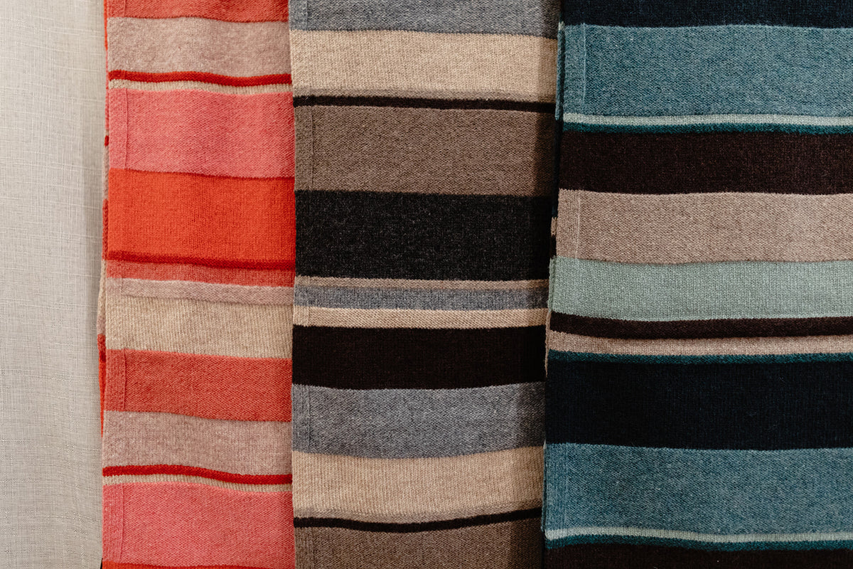 Mansted Fay - Lamb Stripe Scarf