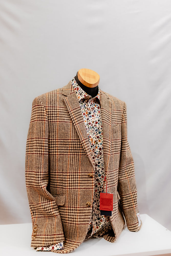 Harris Tweed Jacket Tartan - Earth Tones FCP211