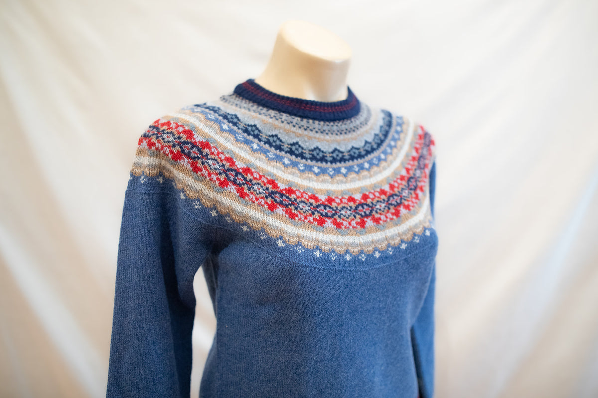Eribe Alpine Short Sweater in Blue Morning