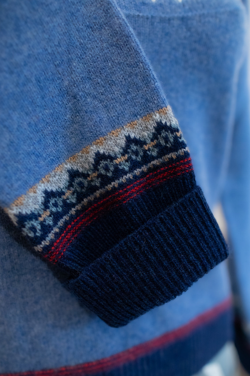 Eribe Alpine Short Sweater in Blue Morning