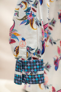 John Lennon Long Sleeve Shirt 'Denton' in Ecru