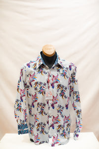 John Lennon Long Sleeve Shirt 'Denton' in Ecru