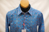 John Lennon Long Sleeve Shirt 'Castleton' in Sapphire