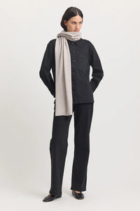 Toorallie Fine Wool Scarf in Cardamon, Light Oat and Sumak