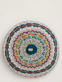 Lundy Bay Beret in Harlyn Pink Grass Multi