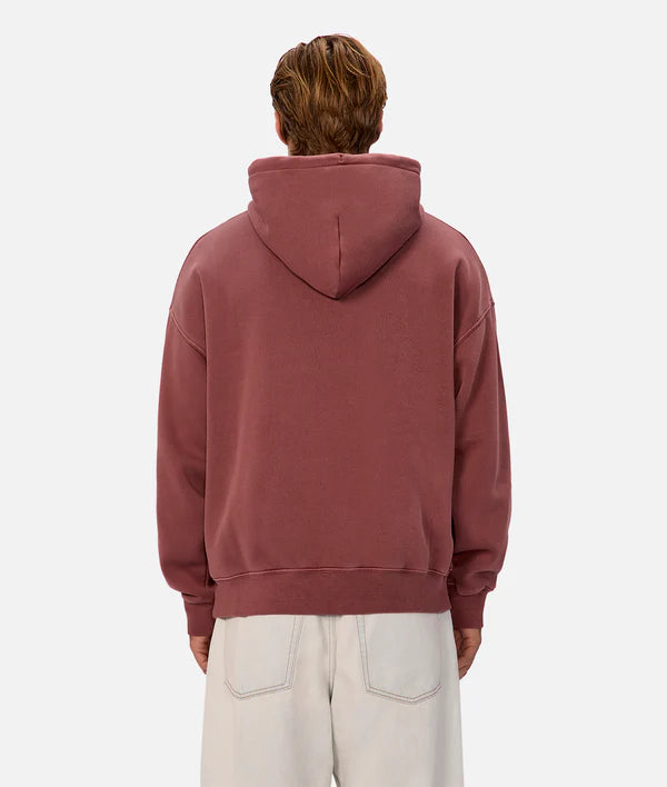 The Del Sur Washed Hoodie in Ox Blood