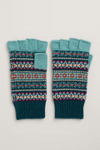 Mabyn Fingerless Gloves in Palace Cove and Wheal Towan