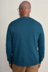 Seasalt Mens Mainbrace Jumper in Ocean Drift