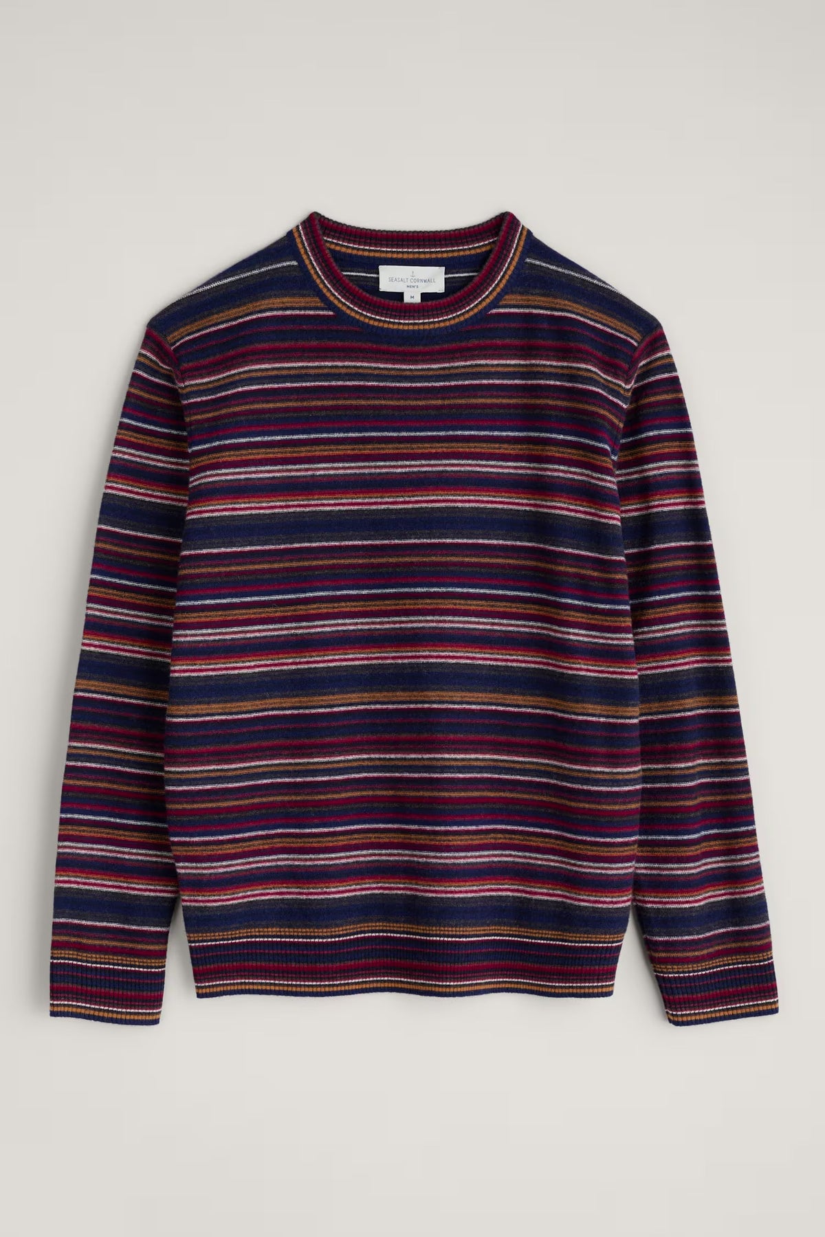 Seasalt Mens Notebook Jumper in Dizzard Acer