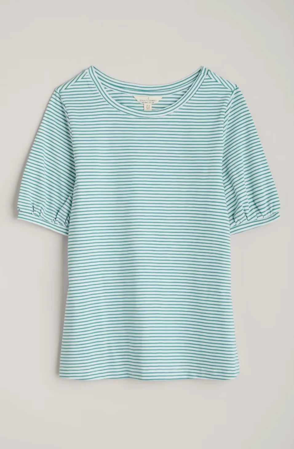 Seasalt Oleander T-Shirt - Profile Chalk Tidepool