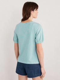 Seasalt Oleander T-Shirt - Profile Chalk Tidepool
