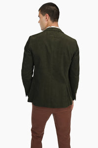 James Harper Olive Corduroy Patch Pocket Blazer