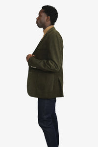James Harper Olive Corduroy Patch Pocket Blazer