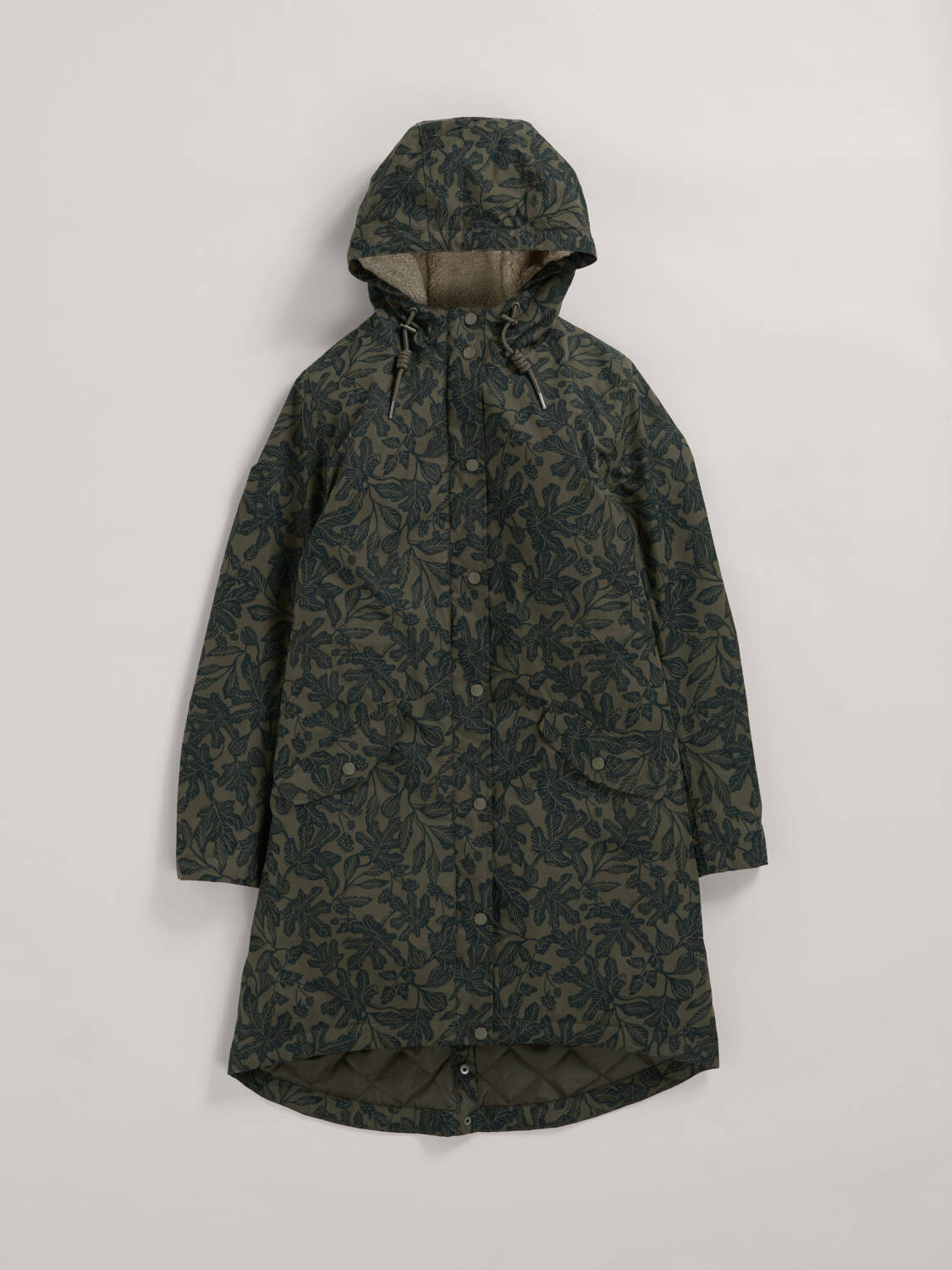 Seasalt Coat: Plant Hunter 2 in Fig Tree Lino Highland