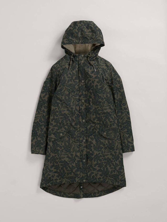 Seasalt Coat: Plant Hunter 2 in Fig Tree Lino Highland