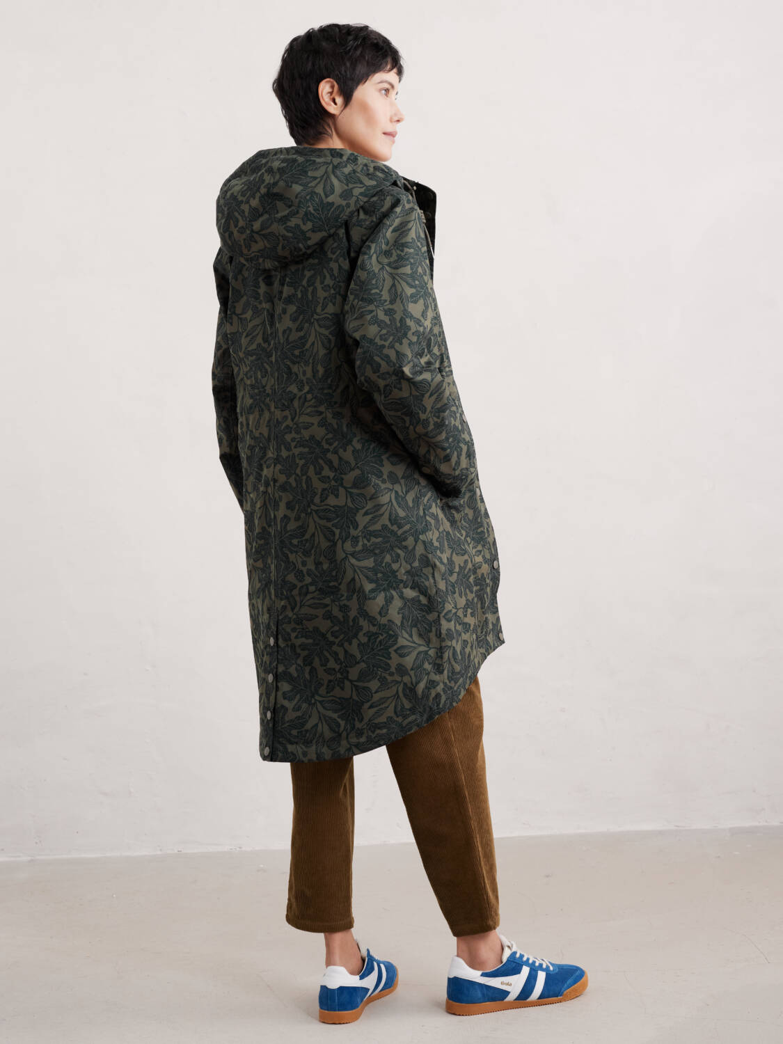 Seasalt Coat: Plant Hunter 2 in Fig Tree Lino Highland