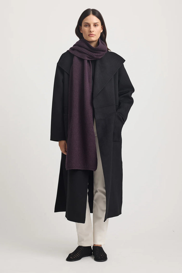 Toorallie Rib Knit Scarf in Lush Green or Sumak