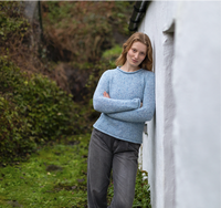 Ladies Fisherman Rolled Edge Jumper (multiple colour options)