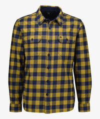 Swanndri Taranaki Tailor LS Shirt in Cashew/Navy
