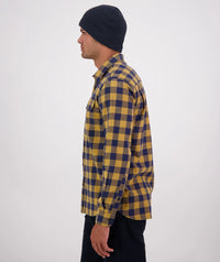 Swanndri Taranaki Tailor LS Shirt in Cashew/Navy