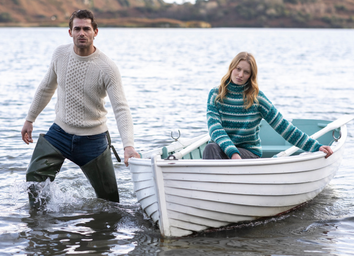 FairIsle Funnel Neck Jumper (Into The Woods)