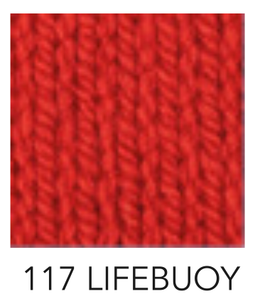 Fisherman Ladies Roll Neck Criss Cross Jumper in Lifebuoy