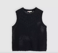 Ladies Levi's Adrienne Crochet Tank in Anthracite Night