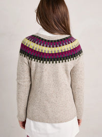 Seasalt Berlewen Jumper Crocquet Aran Multi
