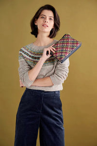 Seasalt Seas Edge Jumper in Harlyn Pink Grass