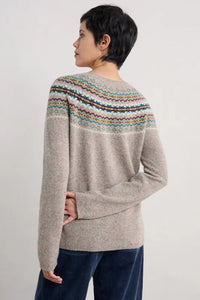Seasalt Seas Edge Jumper in Harlyn Pink Grass