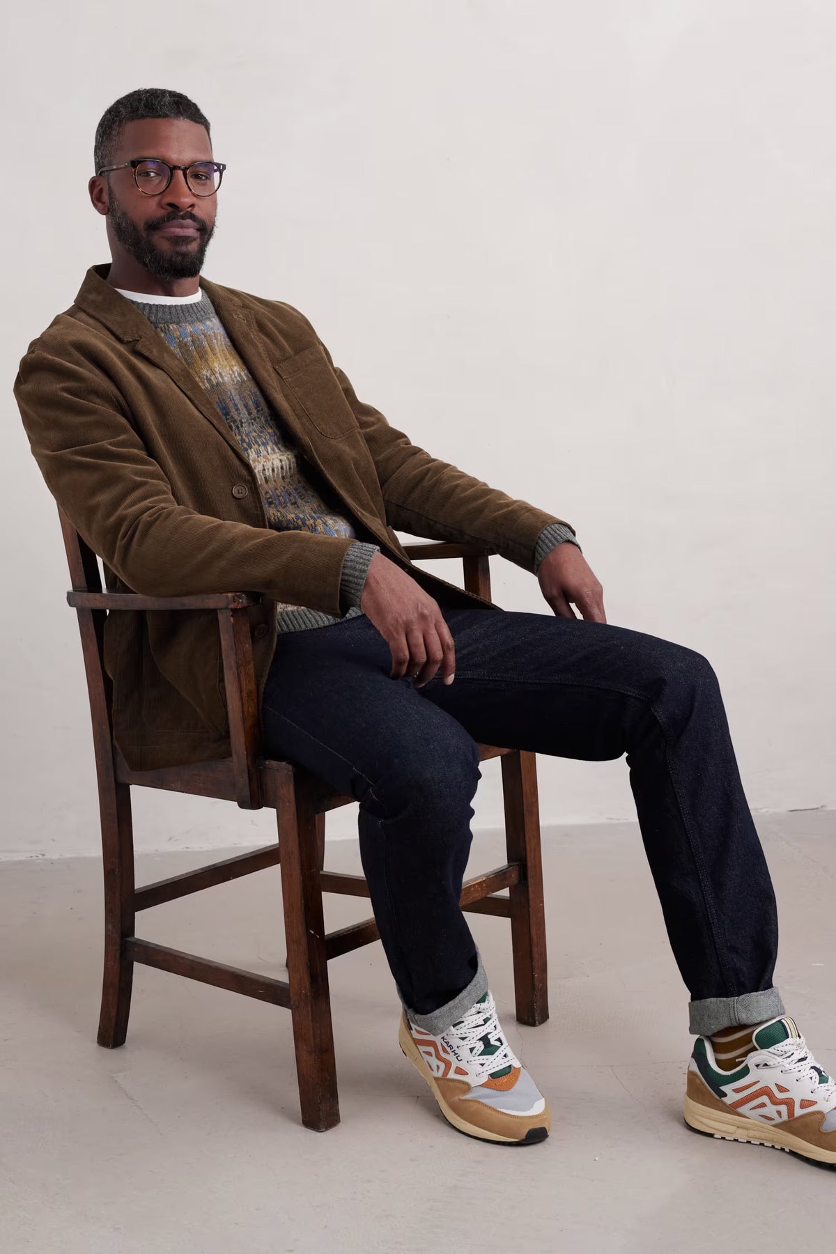 Seasalt Mens Sparrowhawk Jumper in Tumuli Multi