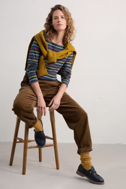 Seasalt Sailor Shirt - Tri Breton Maritime Aniseed