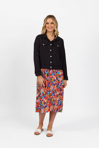 Vassalli Linen Jacket Navy 2026A