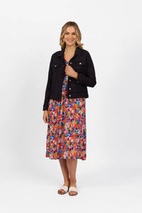 Vassalli Linen Jacket Navy 2026A