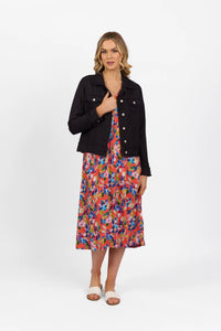 Vassalli Linen Jacket Navy 2026A