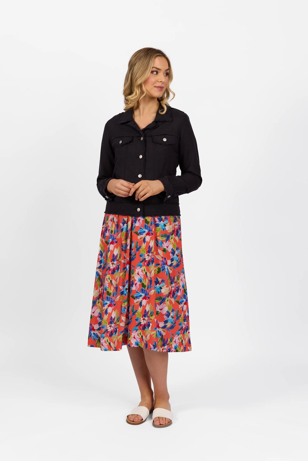 Vassalli Linen Jacket Navy 2026A