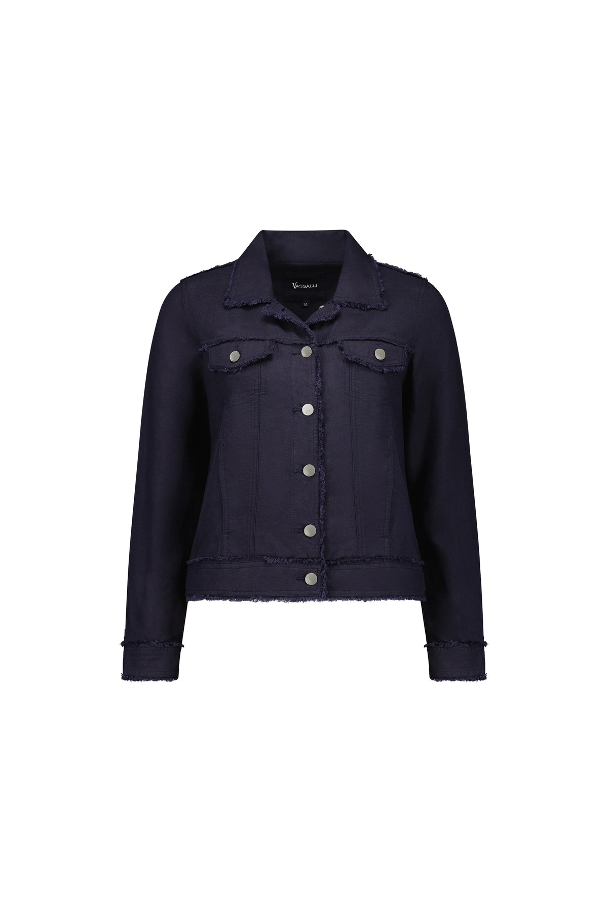 Vassalli Linen Jacket Navy 2026A