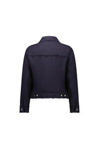 Vassalli Linen Jacket Navy 2026A