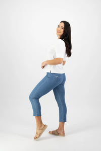 Vassalli 4262 Boat Neck Top in White