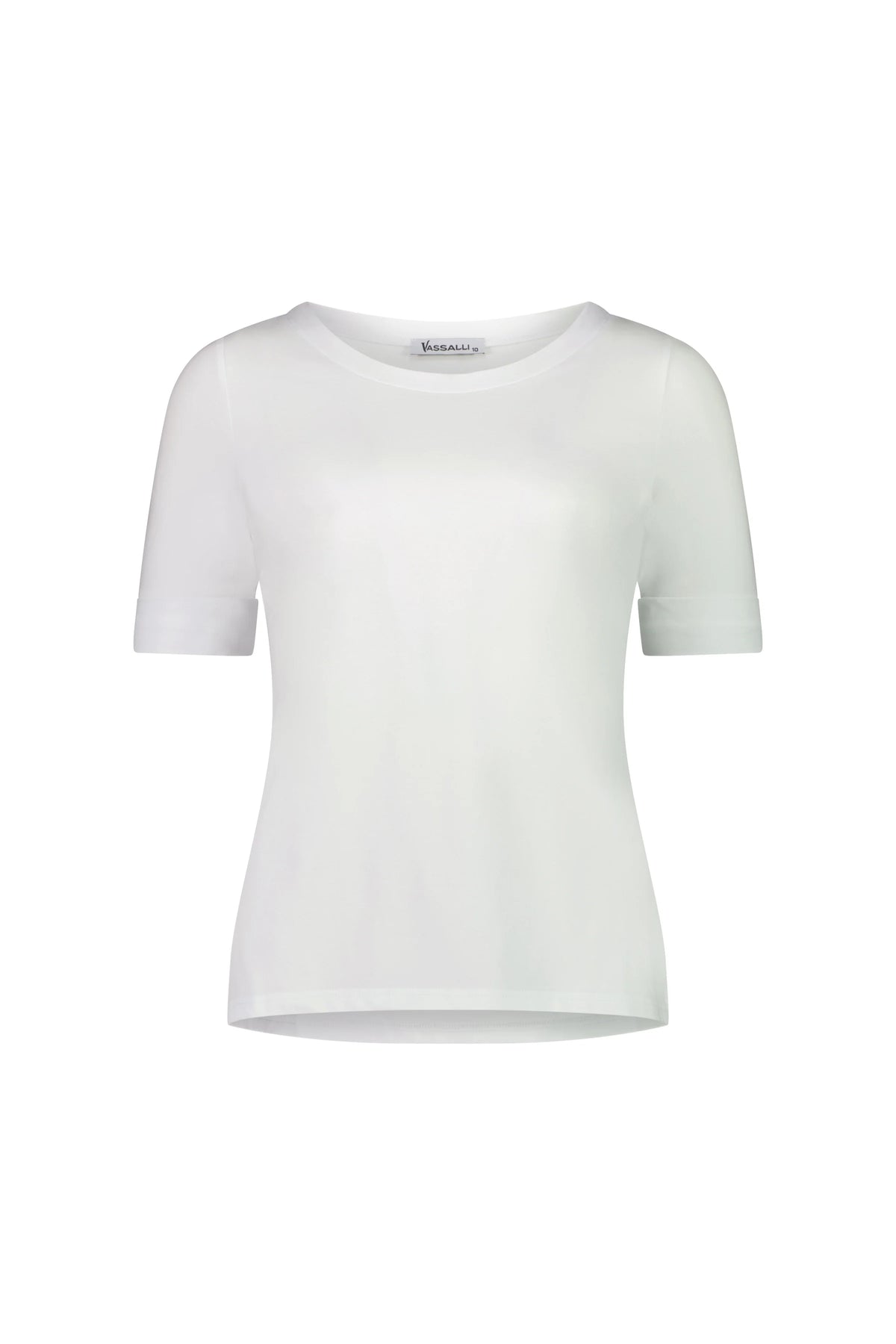 Vassalli 4262 Boat Neck Top in White