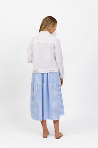 Vassalli Linen Jacket in White 2026A
