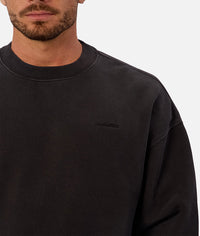 The New Del Sur Washed Sweater in Washed Black