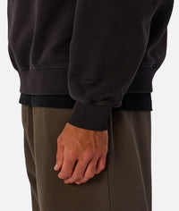The New Del Sur Washed Sweater in Washed Black