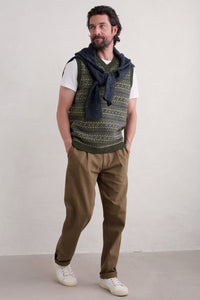 Seasalt Men's Walt Vest in Henge Woodland