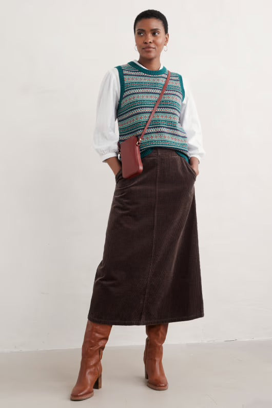 Seasalt Percella Cove Vest - Wheal Towan Seashore Mix